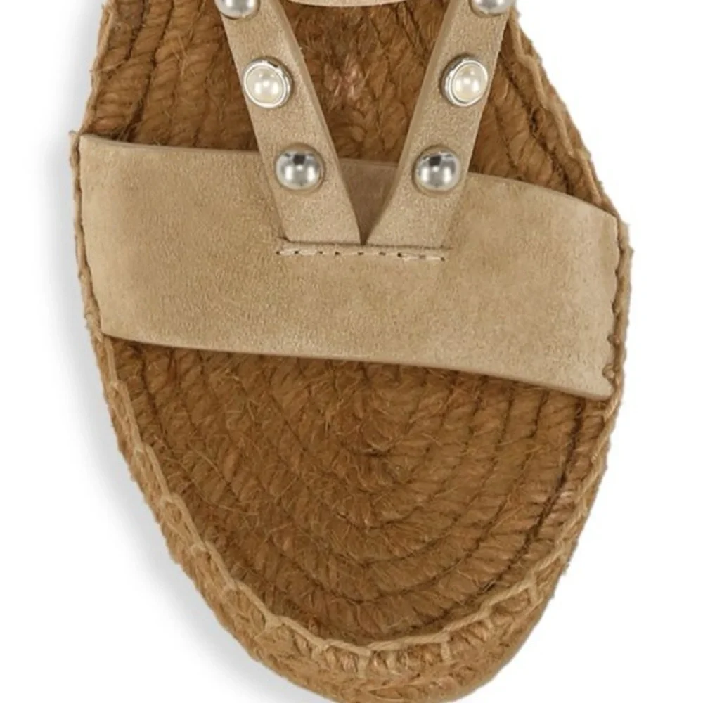 JIMMY CHOO
Danica Embellished Suede Espadrille Platform Wedges - Picture 3 of 10